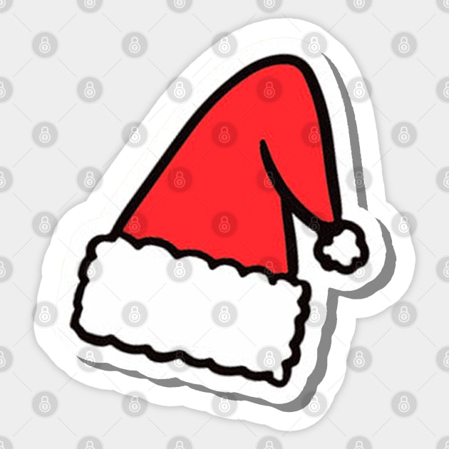 Santa Hat Sticker by MadDesigner